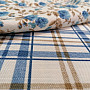 Decorative fabric LAURA - check blue