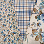 Decorative fabric LAURA - check blue