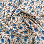 Decorative fabric LAURA - small blue flowers