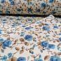 Decorative fabric LAURA - small blue flowers