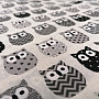 Decorative fabric MINI OWLS 8