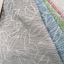 Decorative fabric FLORENTI leaves light grey