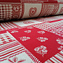 Decorative fabric HEART flower II jacquard combination
