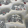 Tapestry fabric CHRISTMAS LANDSCAPE