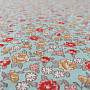 Cotton fabric SARINA flowers blue