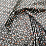 Cotton fabric FLOWERS FILOMENA black