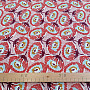Cotton fabric LARGE RED FLOWERS