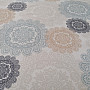 Decorative fabric MANDALA gray-beige