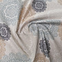 Decorative fabric MANDALA gray-beige