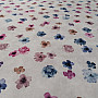Decorative fabric FLOWERS purple-blue