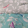 Decorative fabric ROSETO DRAGONFLY gray-green