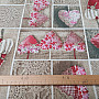 Decorative fabric HEARTS LIDIA 401