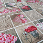 Decorative fabric HEARTS LIDIA 401