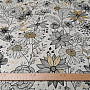 Linen fabric DAISY GOLD