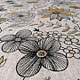 Linen fabric DAISY GOLD