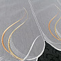 Stained glass curtain - orange veil 29739
