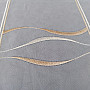 Stained glass curtain - voile of light brown stripes