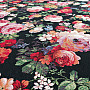 Tapestry fabric BLACK ROSE