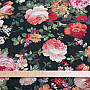 Tapestry fabric BLACK ROSE