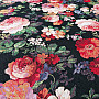 Tapestry fabric BLACK ROSE