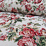 Tapestry fabric of a large creamy rose