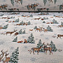 Tapestry fabric ANIMALS NEAR THE TREE