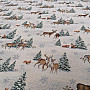 Tapestry fabric ANIMALS NEAR THE TREE