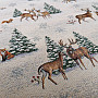 Tapestry fabric ANIMALS NEAR THE TREE