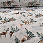 Tapestry fabric ANIMALS NEAR THE TREE