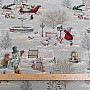 Tapestry fabric CHILDREN IN WINTER