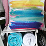 Decorative cushion cover PASTEL RAINBOW