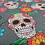 Decorative fabric TANIS skull