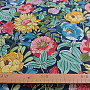 Decorative fabric SUMMER FLOWERS - BLUE