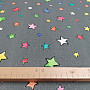 Decorative fabric STARS colored stars