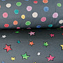 Decorative fabric Colored polka dots