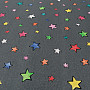 Decorative fabric STARS colored stars