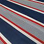 Cotton fabric Blue-red stripe