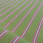 Cotton fabric Green-orange stripe