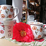 Porcelain mug Wild poppies chubby