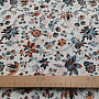 Cotton fabric VARANASI KALAMKARI white