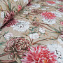 Decorative fabric PEKIN FLOWER LARGE BEIGE