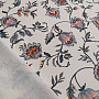 Decorative fabric VARANASI-C flower small white