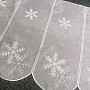 Christmas stained glass curtain embroidered with shine 11582