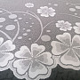 Jacquard curtain A39000 white flowers