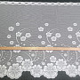 Jacquard curtain A39000 white flowers