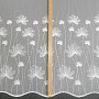 Luxury embroidered white curtain with flowers 11749/0001