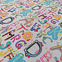Decorative fabric BLACK-OUT Cheerful letters