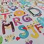 Decorative fabric BLACK-OUT Cheerful letters