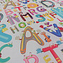 Decorative fabric BLACK-OUT Cheerful letters