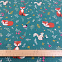 Cotton fabric Fox and squirrel